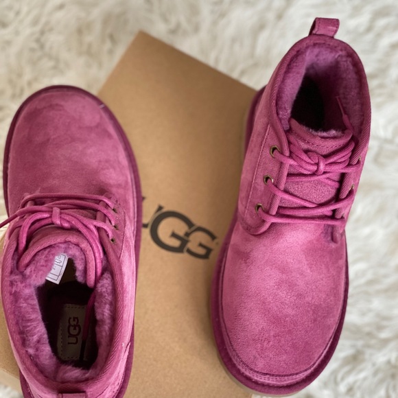 New UGG NEUMEL Pink Bougainville SZ 8 ANKLE BOOTS - Picture 2 of 8